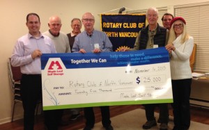 Maple Leaf Self Storage donates Rotary Club of North Vancouver