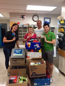 Maple Leaf Self Storage School Supply Drive - Central Elementary School drop off