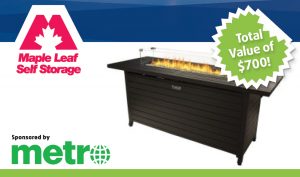 Maple Leaf Self Storage Warm Your Family Contest Prize - Sunbeam Fire Pit
