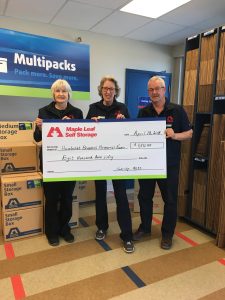 Maple Leaf Self Storage Calgary donated to the Humboldt Broncos Memorial Fund